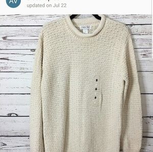 Cherokee cream sweater size small